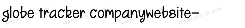 globe tracker companywebsite字体转换